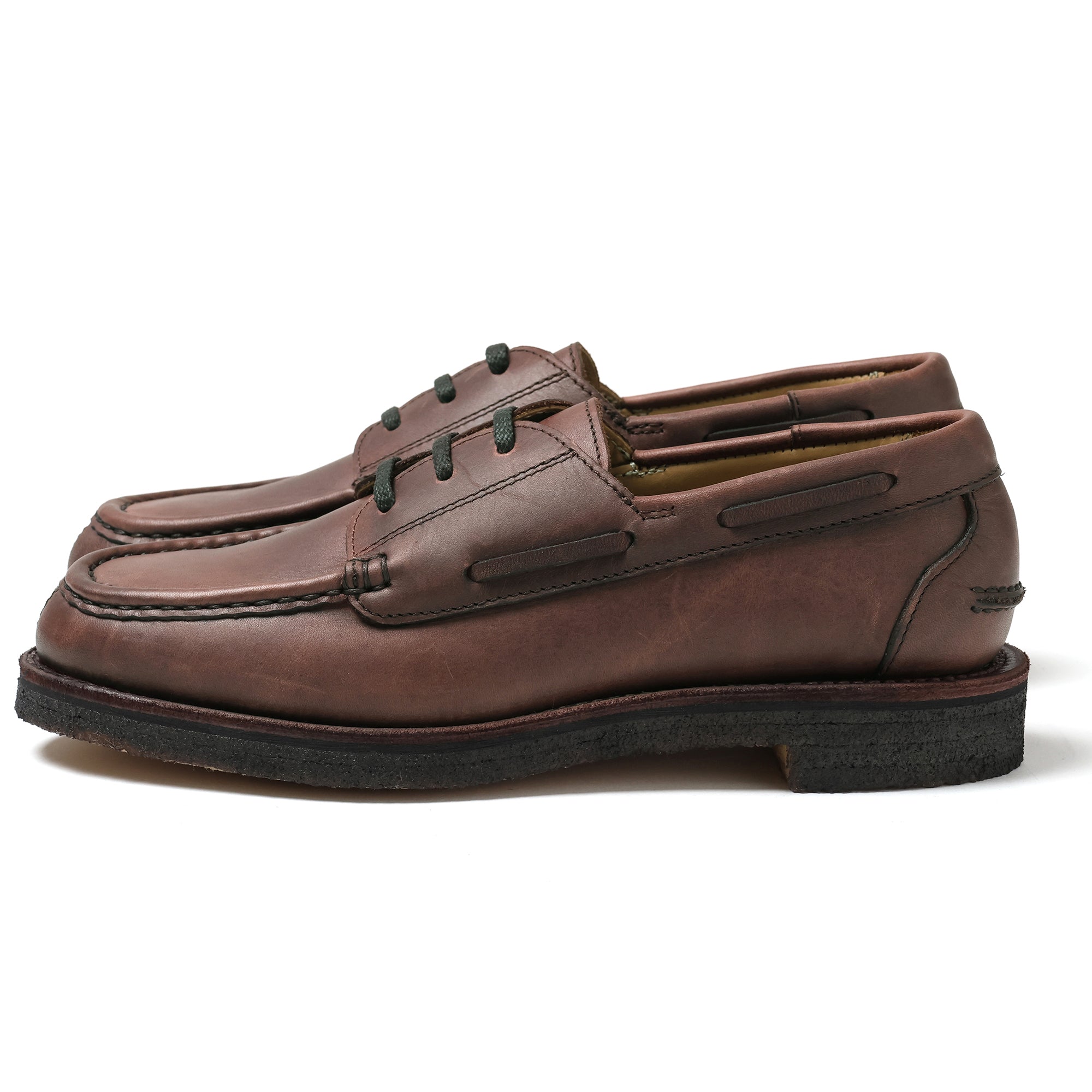 Women's 3 Eyelet Moc Toe_Dark Brown – REGAL Shoe & Co.