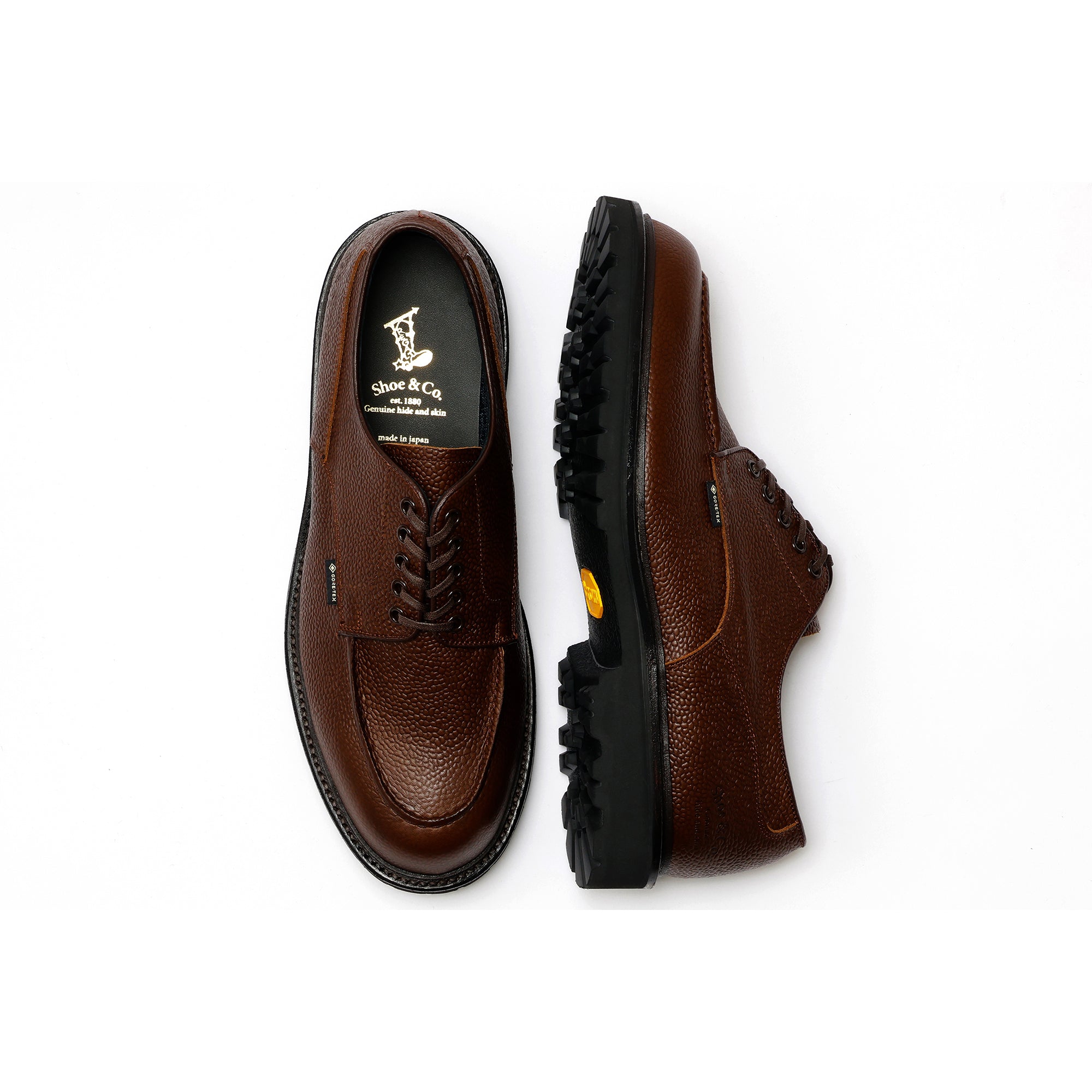 U-Tip GTX _Dark Brown Embossed – REGAL Shoe & Co.