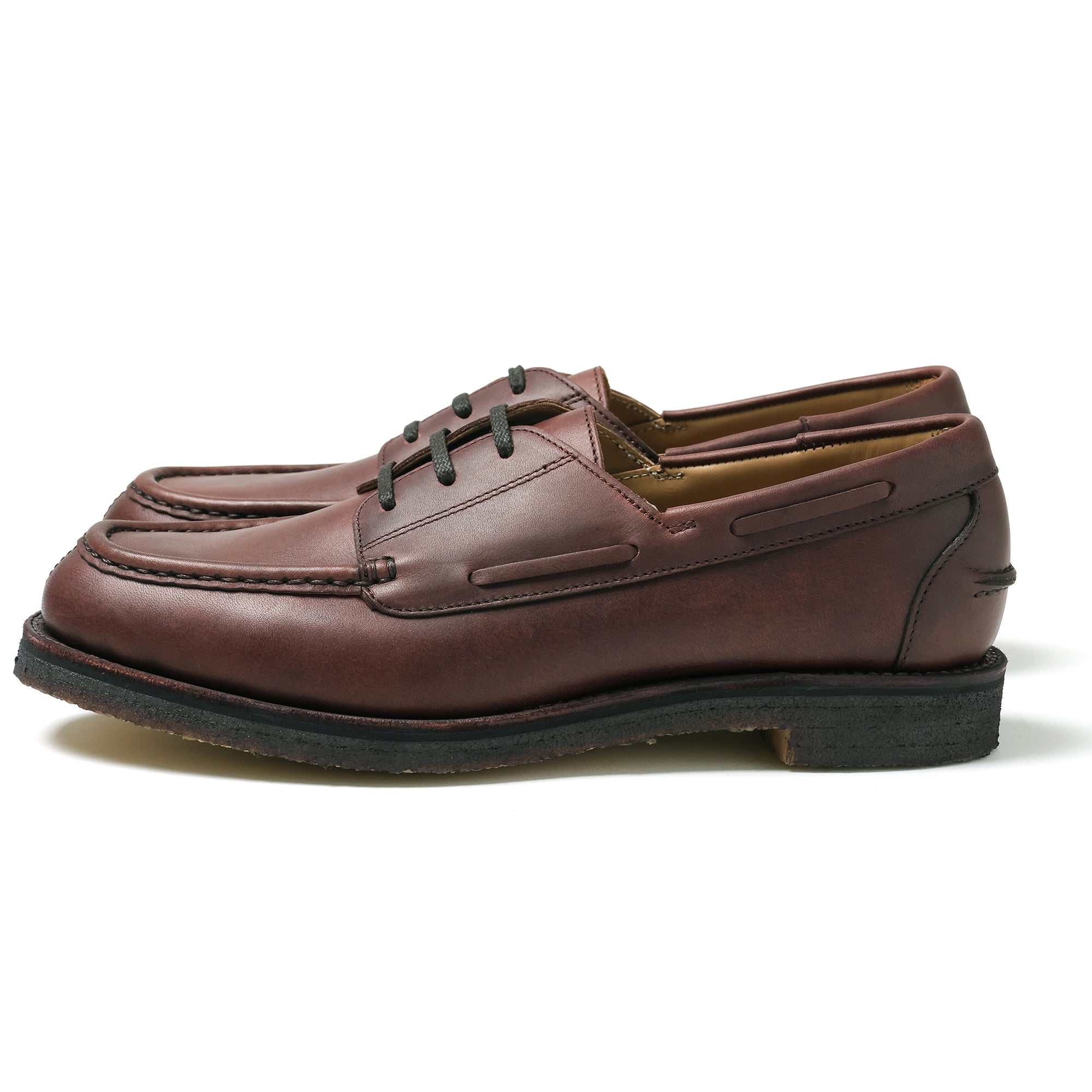 COMING SOON, Sales start at 12:00 on October 1st, MEN'S 3EYELET MOC TOE  DARK BROWN