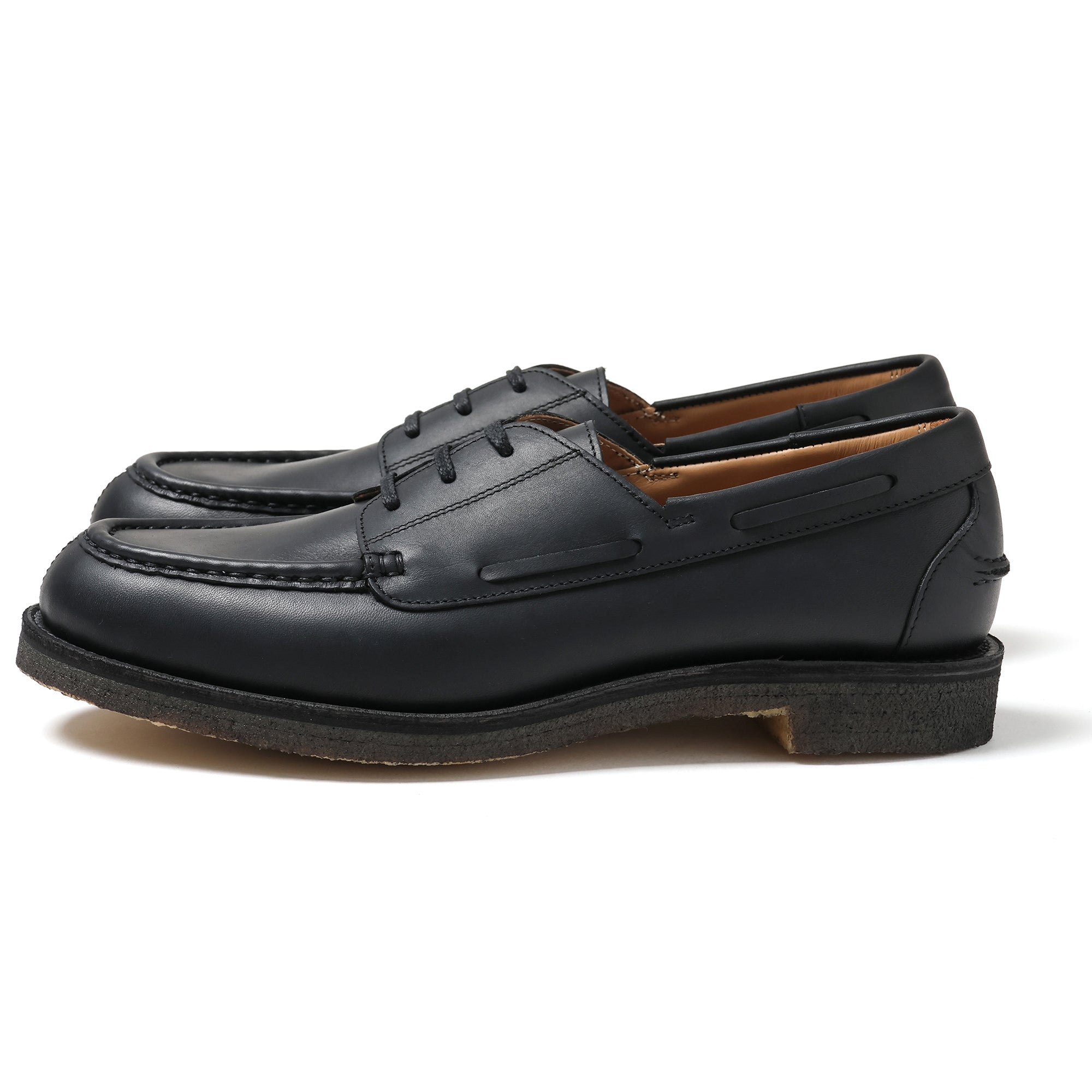 Men's 3 Eyelet Moc Toe_Black – REGAL Shoe & Co.