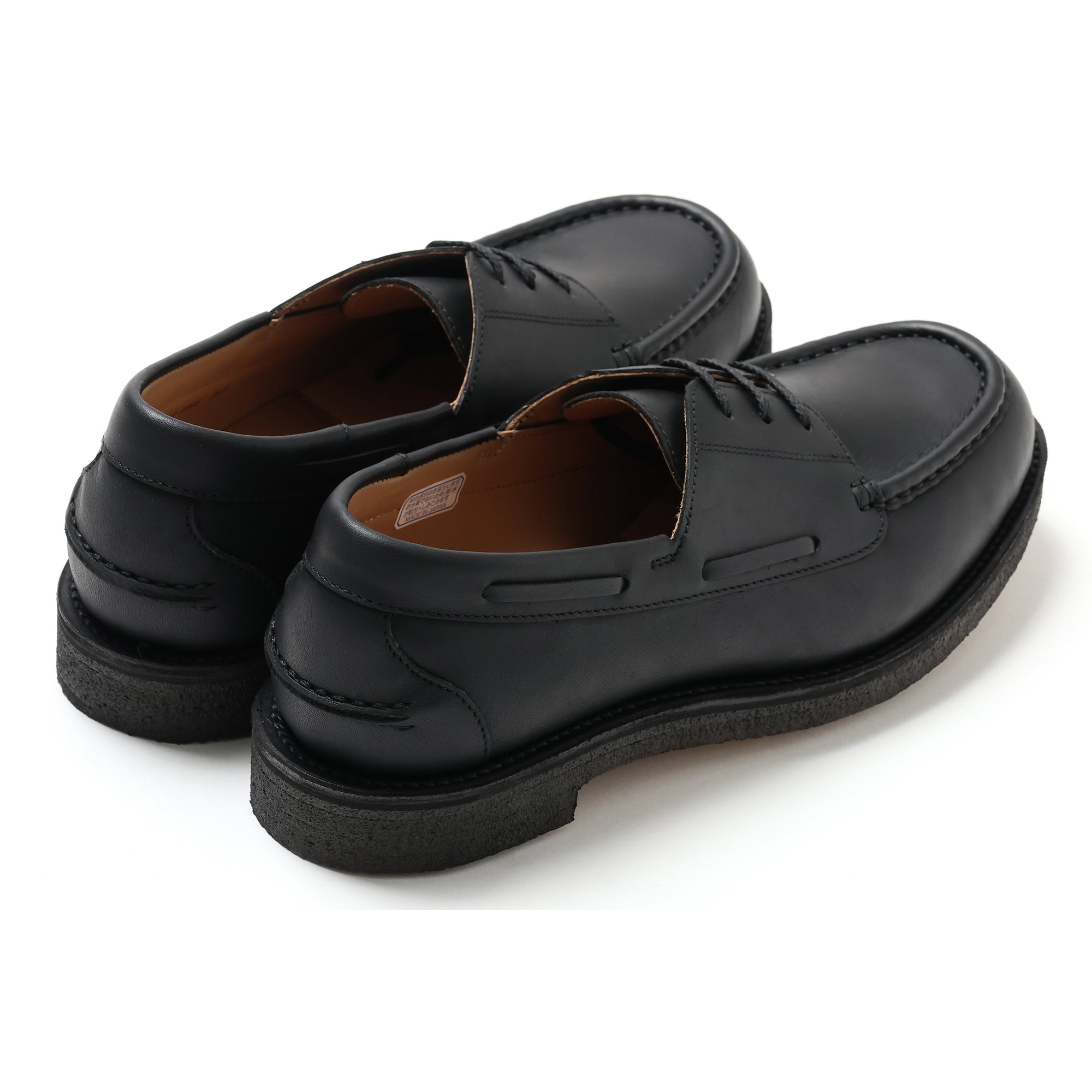 MEN'S 3EYELET MOC TOE BLACK – REGAL Shoe & Co.